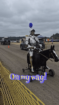 sir_curity horse on my way riding knight GIF