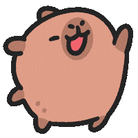 Happy Capybara Sticker
