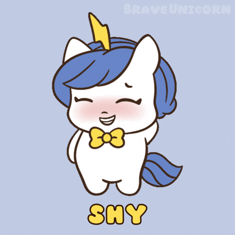 Bu Blushing GIF by Brave Unicorn