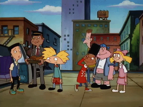 hey arnold nicksplat GIF