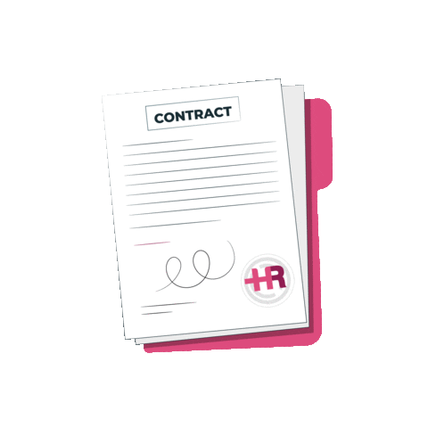 PositiveHR happy pink business hr Sticker