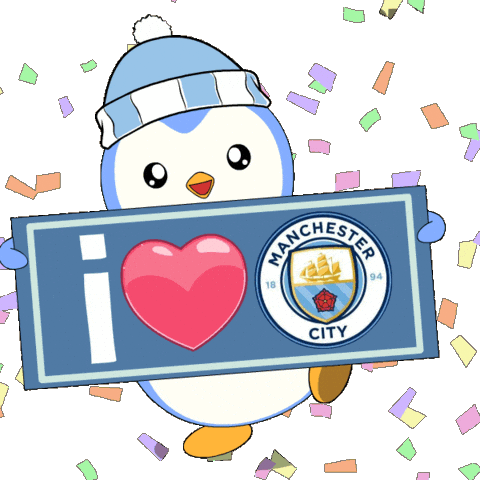 Manchester City Football Sticker by Pudgy Penguins