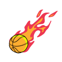 on fire basketball Sticker by Olympic Channel