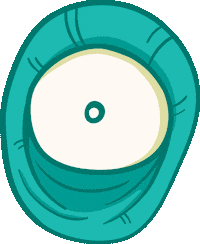 zombie eye Sticker by AWE Collective