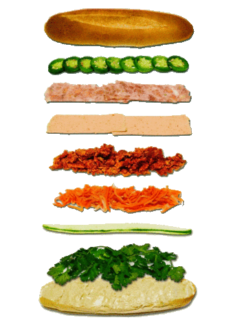 banh mi falling Sticker by MakeSpace