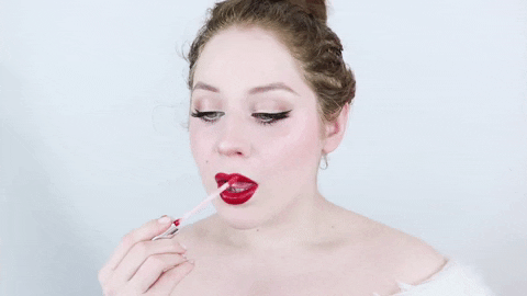 Applying Red Lips GIF by Lillee Jean
