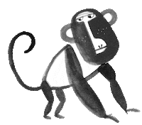 Monkey Tier Sticker by mitliebegemacht