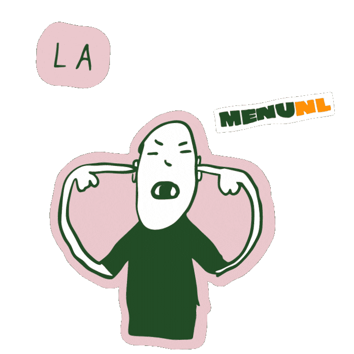 MenuNL giphyupload horen lalalala menunl Sticker