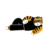 Illustration Cats Sticker