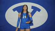 Listen Up Volleyball GIF by BYU Cougars