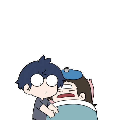 Excited Couple Sticker