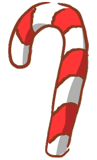 thisisjokang christmas candy cane 크리스마스 samed Sticker