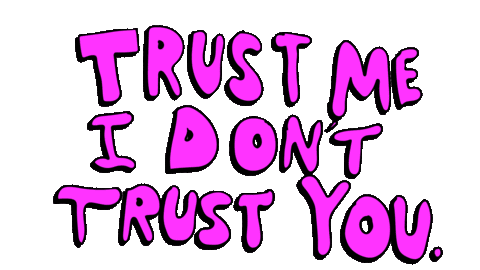 Trust Me Friends Sticker by deladeso