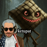 Monster Ketupat GIF