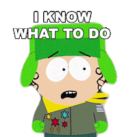 What To Do Kyle Broflovski Sticker by South Park