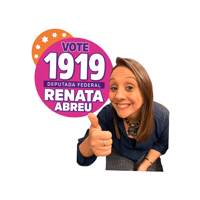 Deputadafederal Sticker by Renata Abreu 1919