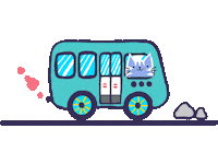 Bibou Cat Bus Sticker