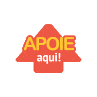 apoiase_ arrasta seta crowdfunding para cima Sticker