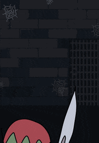 gbuckp pixel skeleton sword slice GIF