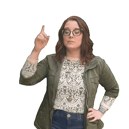 Point Pointing Sticker by Sara Campbell - Savvy Music Studio