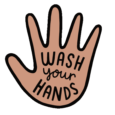 Hands Stay Safe Sticker by Josie