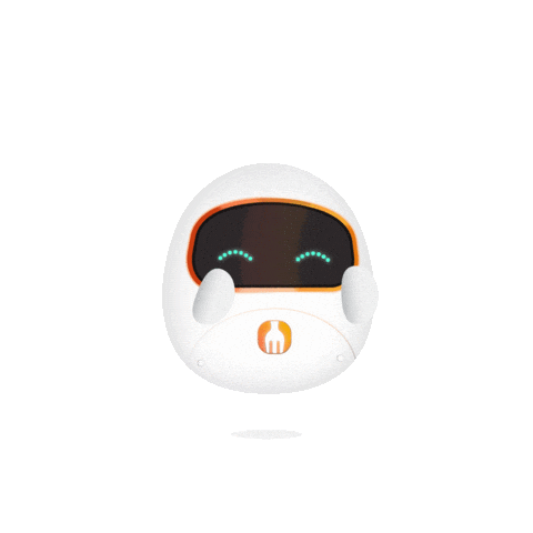 Emoji Robot Sticker by FeedMe Smart POS Sytem
