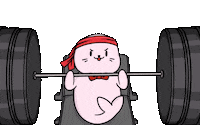 Pump It Up Gym Sticker by Sappy Seals