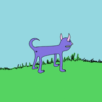 stupidzines silly wag wagging wagging tail GIF