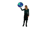 earth globe Sticker by Branding a Better World