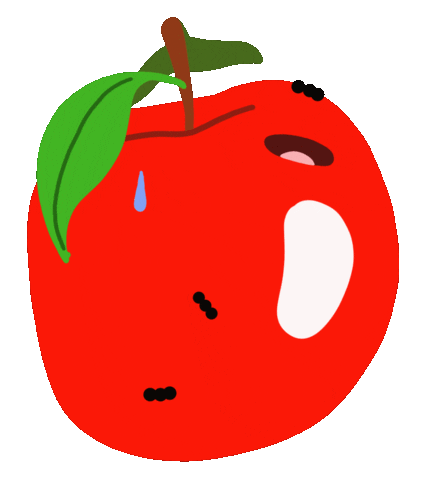 Apple Fruit Sticker by Elsa Isabella