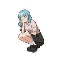 Lisa_S1800 pretty かわいい 女の子 s2000 Sticker