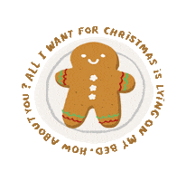 Gingerbread Man Christmas Sticker