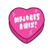 corazondepurpurina heart pink friends sparkle Sticker