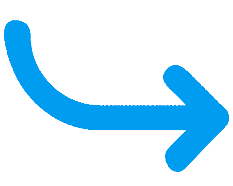 Blue Arrow Sticker by Humane World for Animals