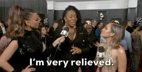 Relieved GIF by Recording Academy / GRAMMYs