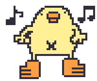 Bird Chicken Sticker by ぴょろりんちょ（ひよこ人間ぴよ）