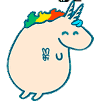 doppeleinhorn fun peace staycool antihate Sticker