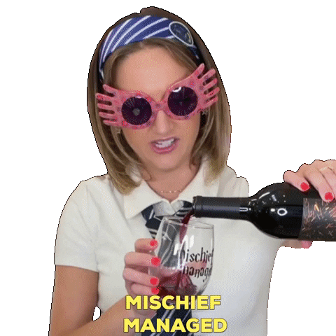 Harry Potter Drinking Sticker by Loryn Powell