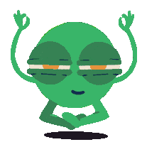 Relaxed Meditation Sticker