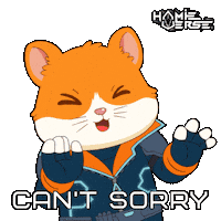 Sorry Not Sorry Hamster Sticker by Hamieverse