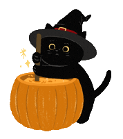 Black Cat Sticker