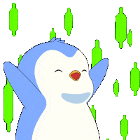 To The Moon Crypto Sticker by Pudgy Penguins