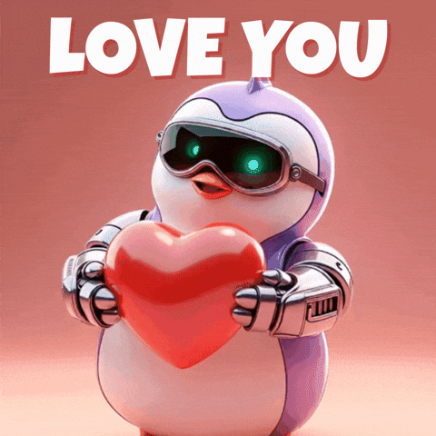 Heart Love GIF by Mecha Pengu