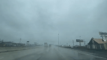 Rain Drenches Southeastern Texas Amid Vast Winter Storm