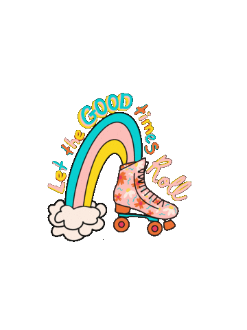 Good Times Rainbow Sticker