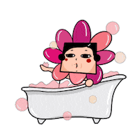duonmore chill relax bubble bath Sticker