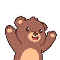 Happy Lets Go Sticker by BEARISH