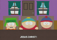 scared eric cartman GIF by South Park 