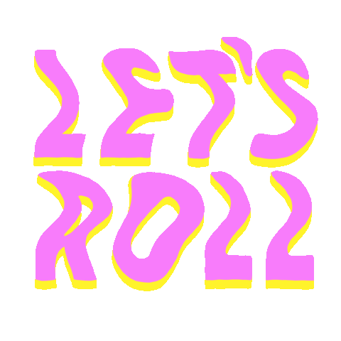 agostinaillu lets go roll rolling rollerskate Sticker