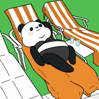 Relaxing No Worries GIF by Kanpai Pandas